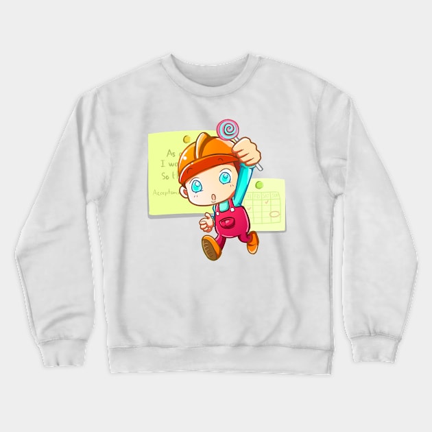 Project Manager Kid Crewneck Sweatshirt by playlite